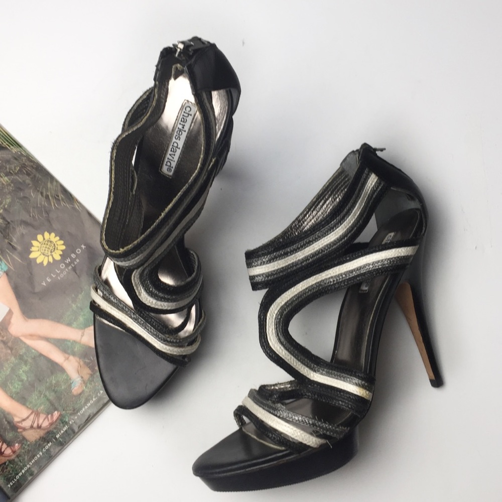 Charles David Caged Heel Sandals
